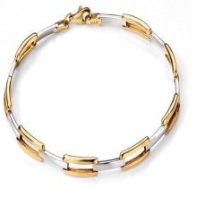 OVAL GOLD LINK BRACELET